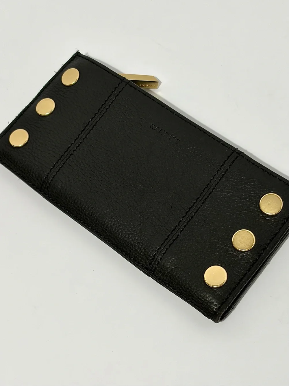 Hammitt 110 North In Black Leather With Brushed Gold Hardware